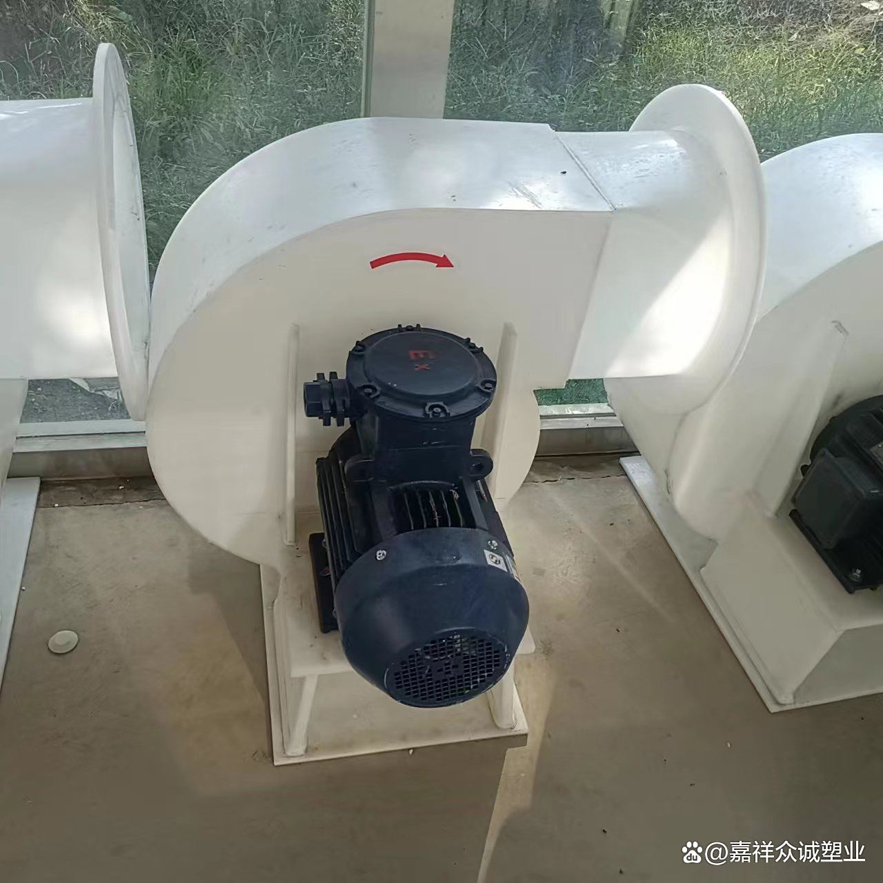 聚丙烯蜗牛式离心风机工业pp通风除尘塑料厨房强力排烟通风机